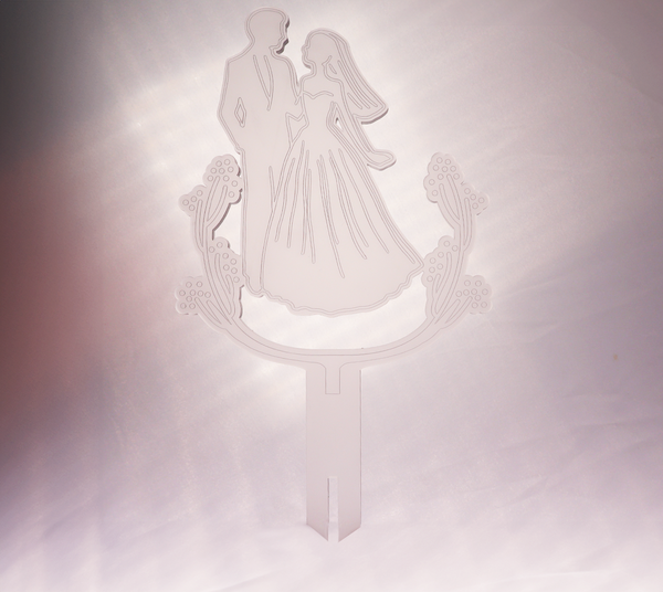 Elegante Matt Akryl Toppers – Drømmeagtige Designs til Din Perfekte Bryllupskage