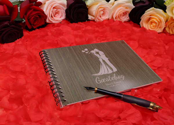 Tidløs Elegance: Romantisk Bryllupsgæstebog til Værdsatte Minder – Et Luksuriøst Minde i et Smukt og Sofistikeret Design